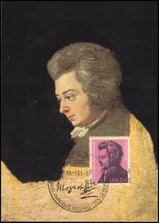 1981  Maximumkarte - Wolfgang Amadeus Mozart