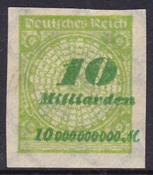1923  Freimarke: Wertangabe im Kreis