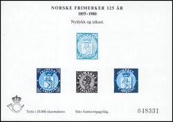 1980  125 Jahre Norwegische Briefmarken
