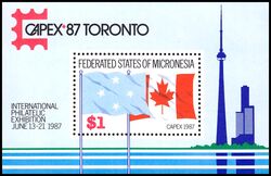 Mikronesien 1987  Intern. Briefmarkenausstellung CAPEX `87