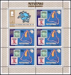 Aitutaki 1974  100 Jahre Weltpostverein (UPU)