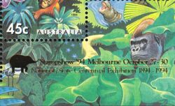 Australien 1994  Blockausgabe mit Aufdruck