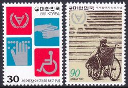 Korea-Sd 1981  Internationales Jahr der Behinderten
