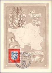 1957  Eingliederung des Saarlandes in die BRD