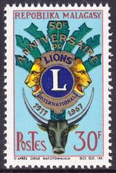 Madagaskar 1967  50 Jahre Lions International
