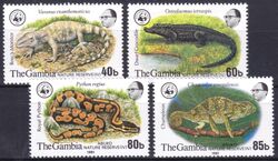 Gambia 1981  Weltweiter Naturschutz WWF: Abuko-Naturschutzgebiet