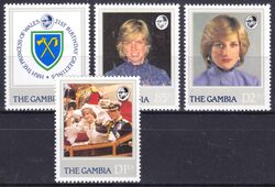 Gambia 1982  21. Geburtstag von Prinzessin Diana