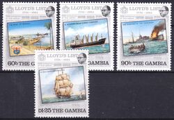 Gambia 1984  250 Jahre Lloyd`s List