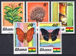 Ghana 1968  Einheimische Pflanzen und Tiere