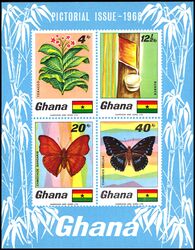 Ghana 1968  Einheimische Pflanzen und Tiere