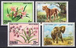 Ghana 1970  Einheimische Pflanzen und Tiere