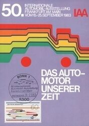 1983  Maximumkarte - Intern. Auto-Ausstellung