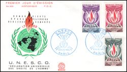 1969  Dienstmarken fr die UNESCO - FDC