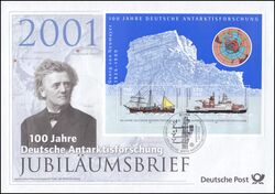 2001  Jubilumsbrief  - 100 Jahre deutsche Antarktisforschung