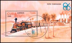 Cuba 1986  Briefmarken-Sonderausstellung EXPO 86