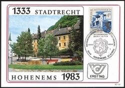 1983  Stadtrecht Hohenems 1333 - 1983 - MaxiCard