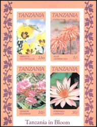 Tansania 1986  Blumen - ungezhnt