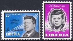 Liberia 1964  Tod von John F. Kennedy