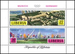 Liberia 1971  Olympische Sommerspiele 1972 in Mnchen
