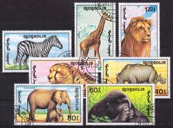 Mongolei 1991  Afrikanische Fauna