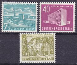 1954  Freimarken: Berliner Bauten - Satz
