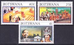 Botswana 1977  25 Jahre Regentschaft von Knigin Elisabeth II.