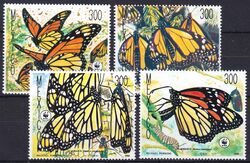 Mexiko 1988  Weltweiter Naturschutz WWF: Monarchfalter