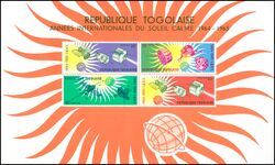 Togo 1964  Internationales Jahr der ruhigen Sonne