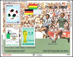 Bolivien 1988  Fuballweltmeisterschaft 1990 in Italien