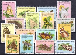 Kokos-Inseln 1982  Freimarken: Schmetterlinge
