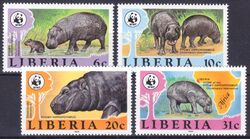 Liberia 1984  Weltweiter Naturschutz WWF: Zwergflupferd