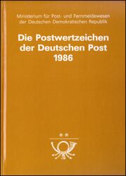 1986  Jahreszusammenstellung der Deutschen Post DDR