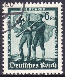 1938  Volksabstimmung in sterreich ohne Wz.
