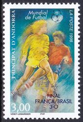 1998  Fuball-Weltmeisterschaft in Frankreich mit Aufdruck