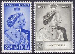 Antigua 1949  Silberhochzeit des Knigspaares