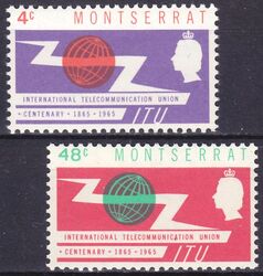 Montserrat 1965  100 Jahre Internationale Fernmeldeunion (ITU)