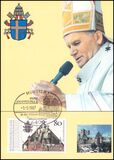 1987  Maximumkarte - Besuch von Papst Johannes Paul II.