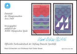 1984  Deutsche Sporthilfe - Sondermarken-Entwurf