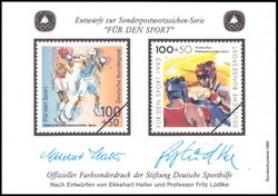 1995  Deutsche Sporthilfe - Sondermarken-Entwurf