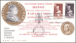 1963  Verleihung des Balzan-Preises an Papst Johannes XXIII.