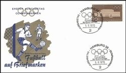 1970  Fuball auf Briefmarken - Briefmarkenschau in Hamburg