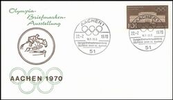 1970  Olympia-Briefmarkenausstellung in Aachen