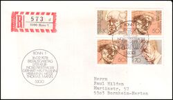 1978  Mischfrankatur auf R-Brief