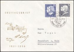1961  150. Geburtstag von Franz Liszt
