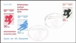 1972  Briefmarken werben fr Mnchen 1972 - Ulm-Donau