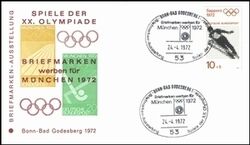 1972  Briefmarken werben fr Mnchen 1972 - Bonn-Bad Godesberg