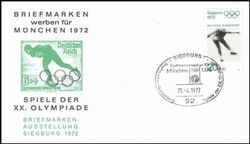 1972  Briefmarken werben fr Mnchen 1972 - Siegburg