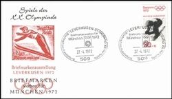 1972  Briefmarken werben fr Mnchen 1972 - Leverkusen
