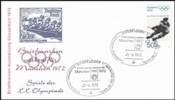 1972  Briefmarken werben fr Mnchen 1972 - Dsseldorf