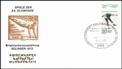1972  Briefmarken werben fr Mnchen 1972 - Solingen